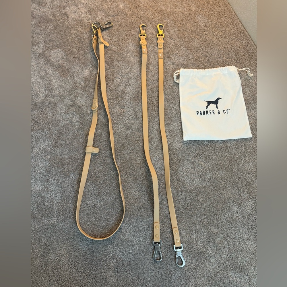Parker and co 6 in one leash with 2 connectors.